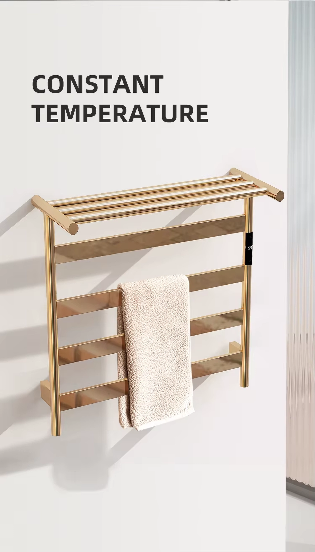 Sèche-serviettes Angus doré brossé